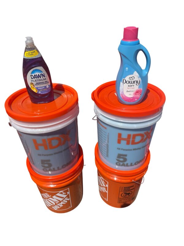 Dish soap and Downy April fresh